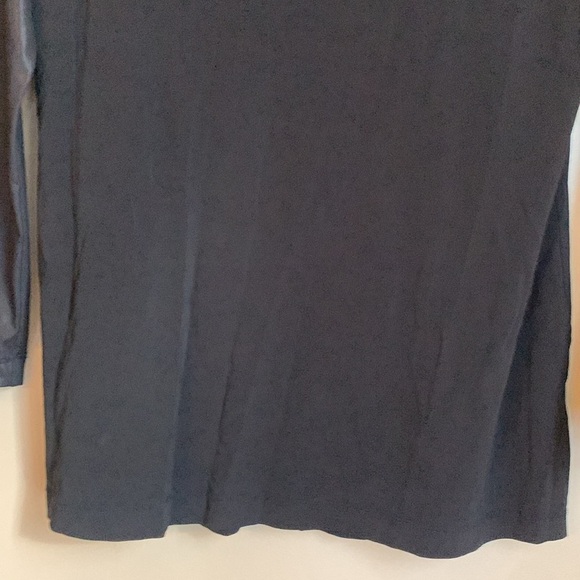 Bryn Walker Women's Long Sleeve Shirt size large black layers contrasting fabric - Picture 2 of 7
